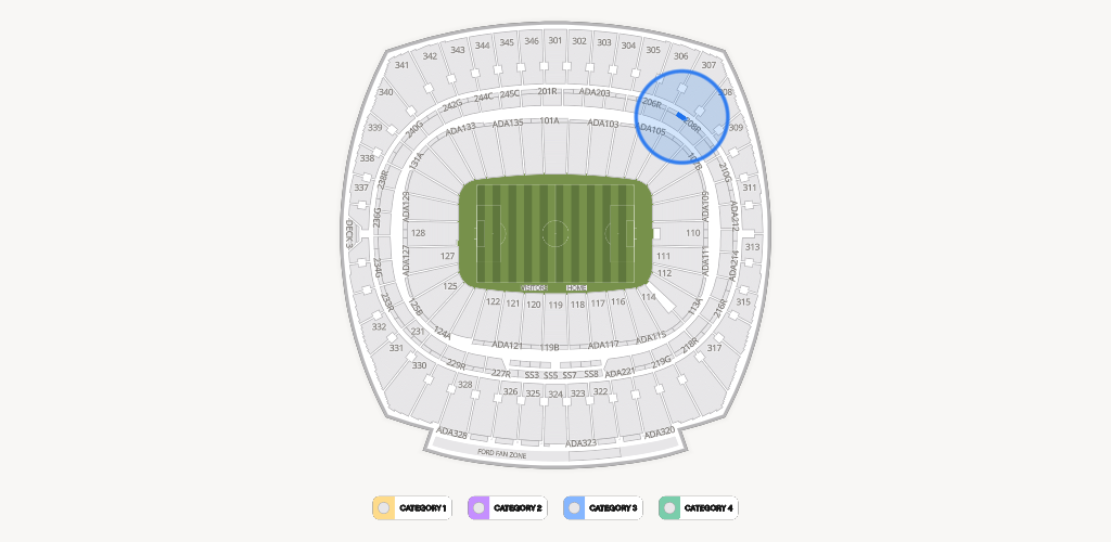 GEHA Field at Arrowhead Stadium Seating Chart