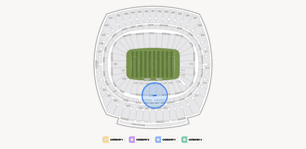 GEHA Field at Arrowhead Stadium Seating Chart