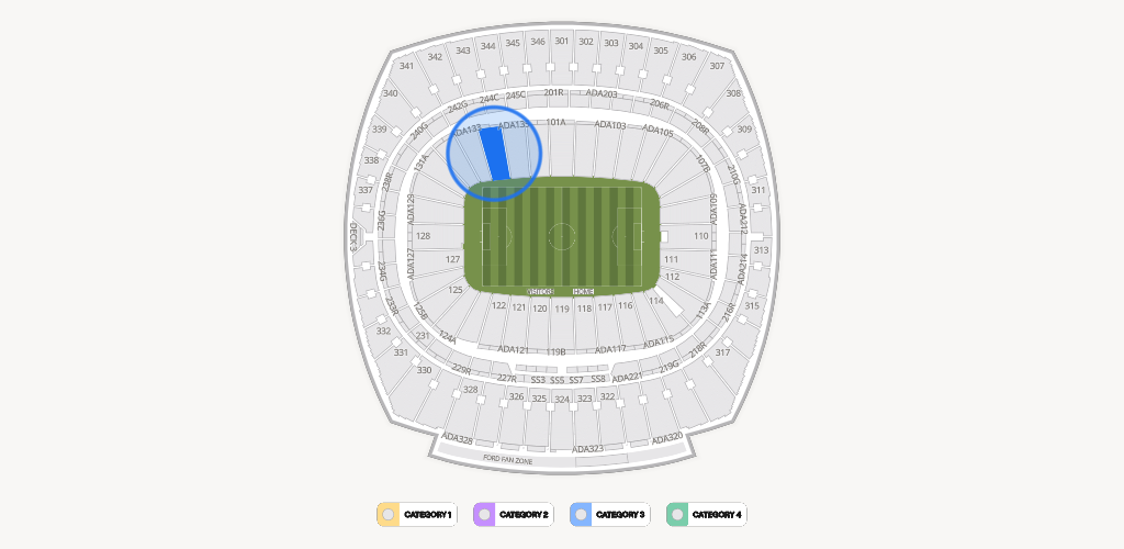 GEHA Field at Arrowhead Stadium Seating Chart