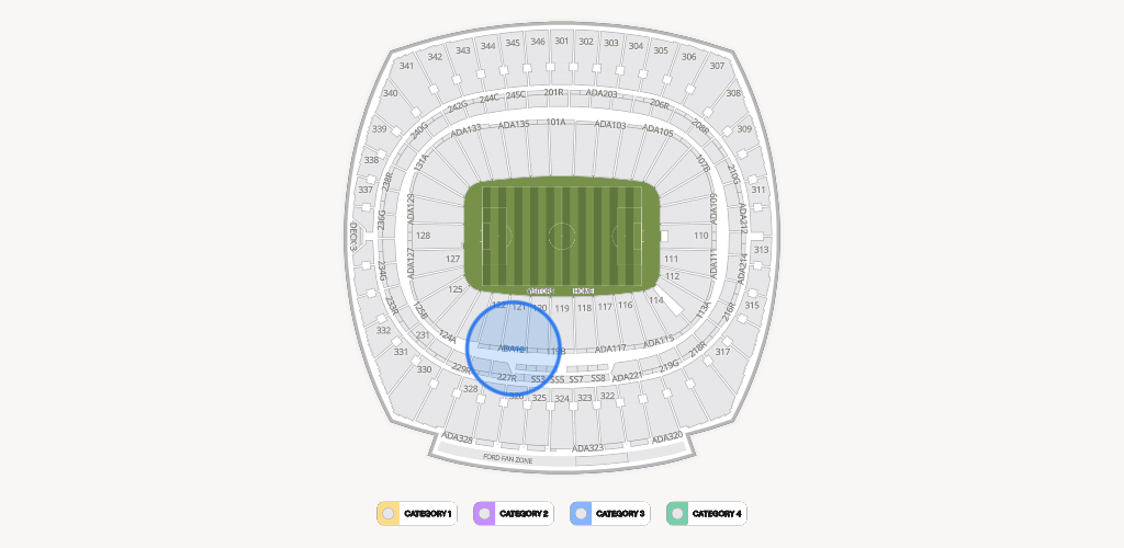 GEHA Field at Arrowhead Stadium Seating Chart