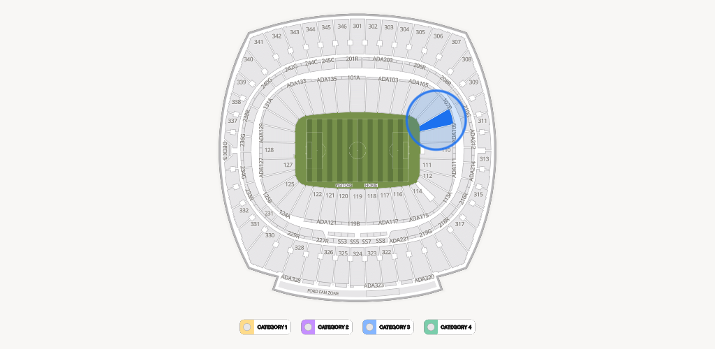 GEHA Field at Arrowhead Stadium Seating Chart