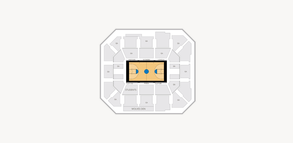 Gentile Arena Seating Chart