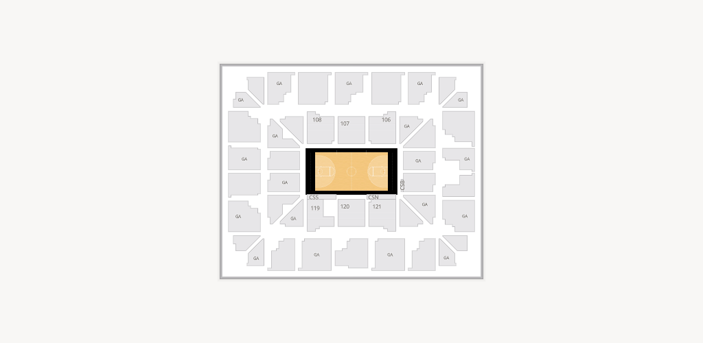 George Gervin GameAbove Center Seating Chart