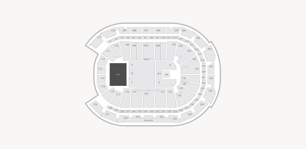 Giant Center Seating Chart
