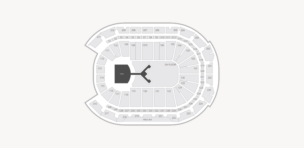 Giant Center Seating Chart