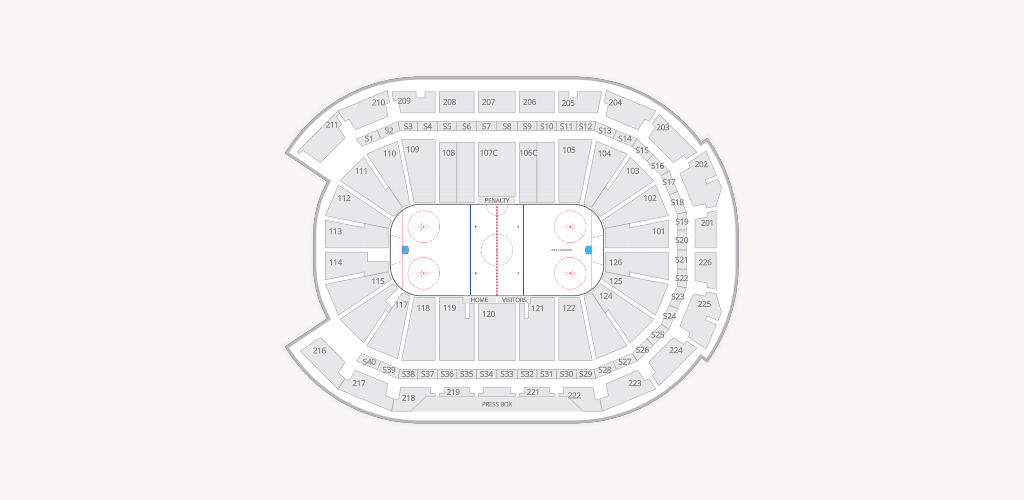 Giant Center Seating Chart