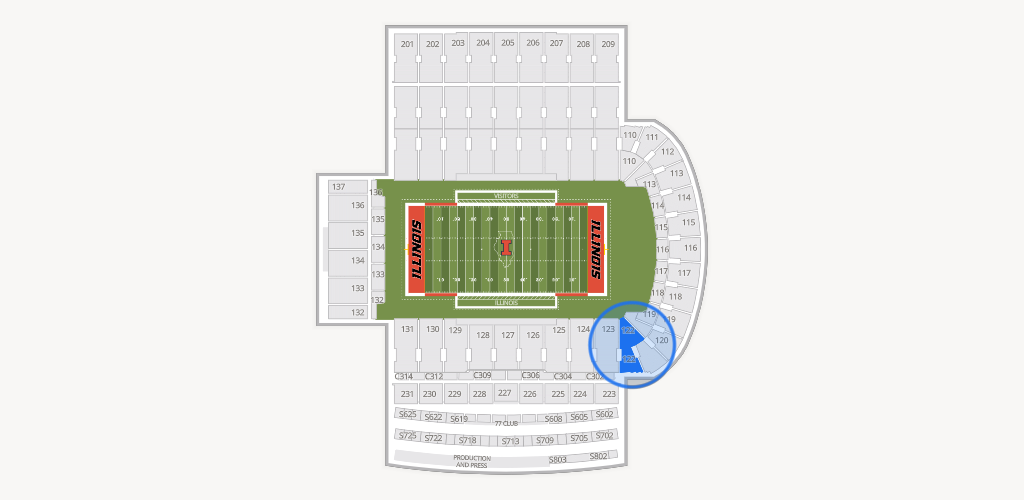Gies Memorial Stadium Seating Chart