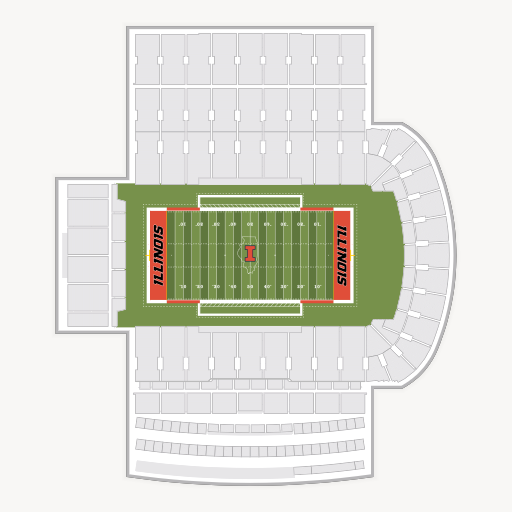 Gies Memorial Stadium seating chart