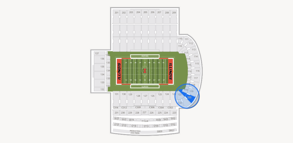 Gies Memorial Stadium Seating Chart