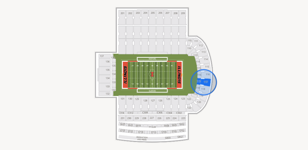 Gies Memorial Stadium Seating Chart