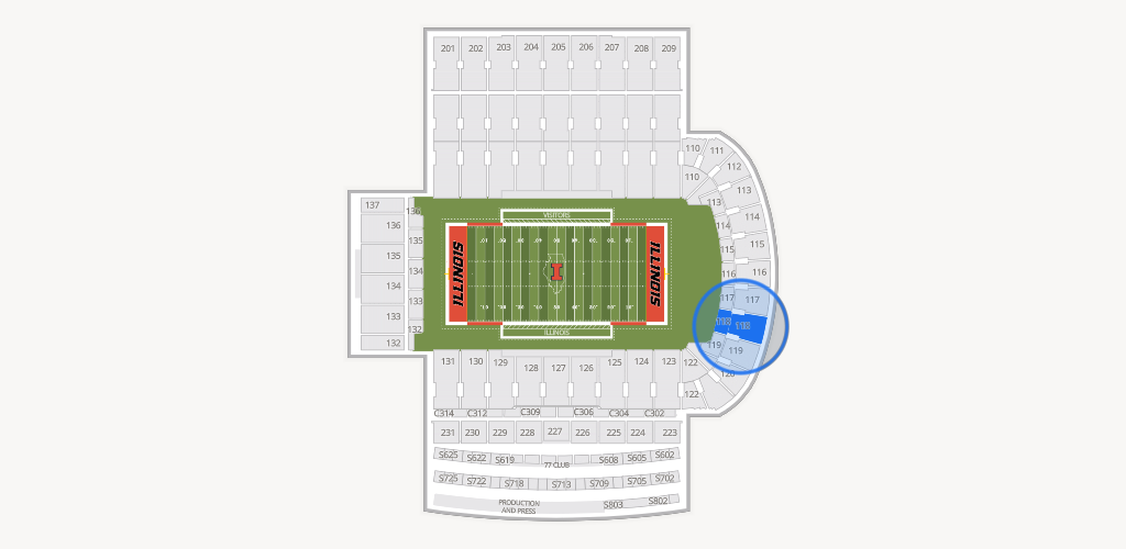 Gies Memorial Stadium Seating Chart