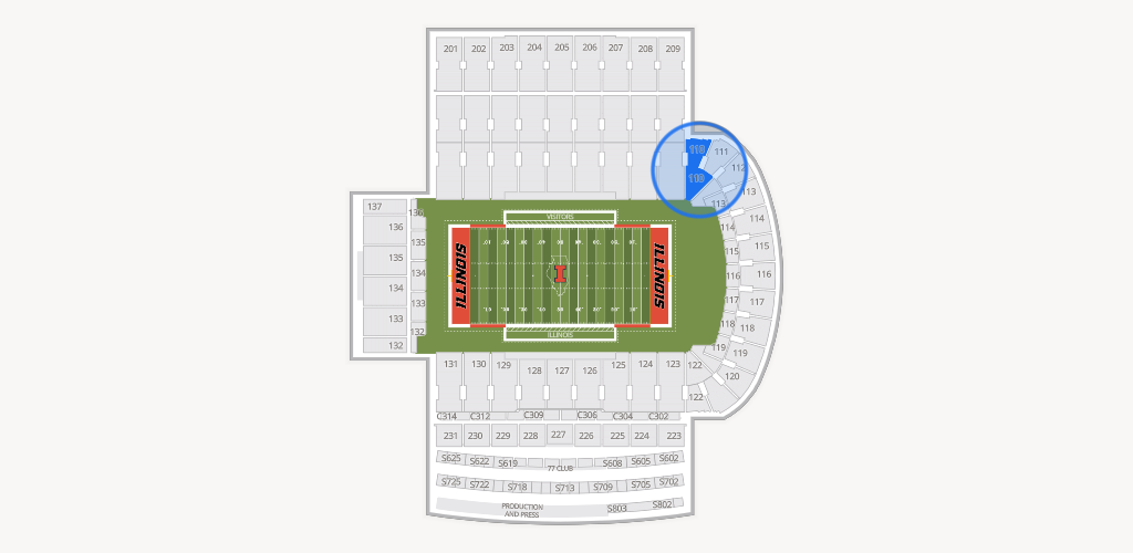 Gies Memorial Stadium Seating Chart