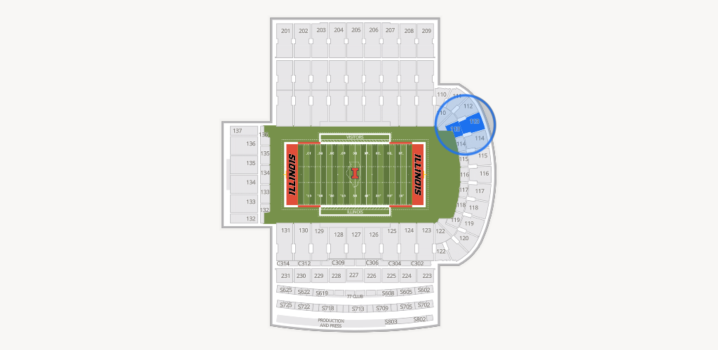 Gies Memorial Stadium Seating Chart