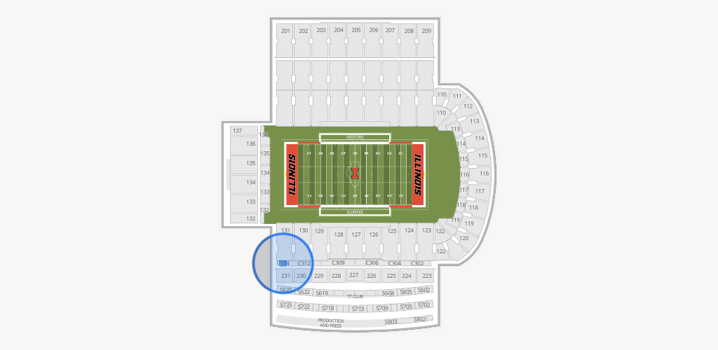 Gies Memorial Stadium Seating Chart