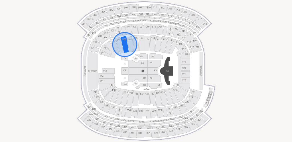 Gillette Stadium Seating Chart