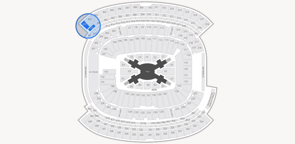 Gillette Stadium Seating Chart