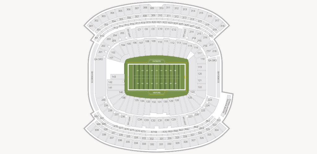 Gillette Stadium Seating Chart