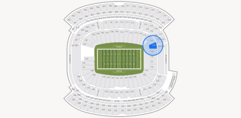 Gillette Stadium Seating Chart