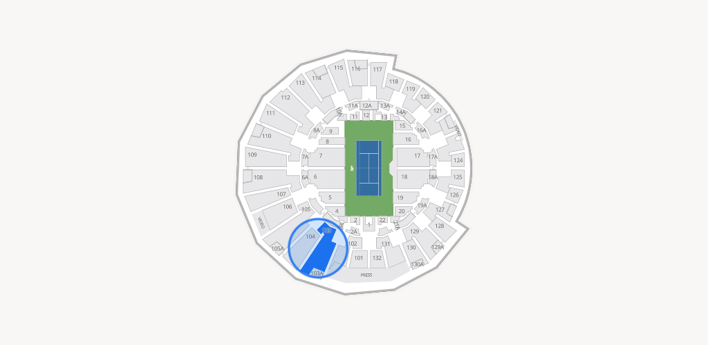 Grandstand at the Billy Jean King Tennis Center Seating Chart