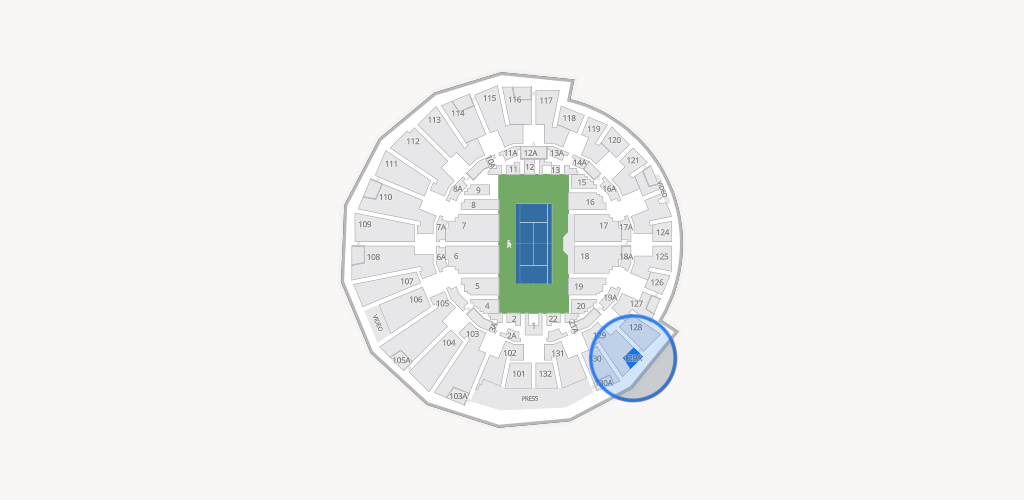 Grandstand at the Billy Jean King Tennis Center Seating Chart