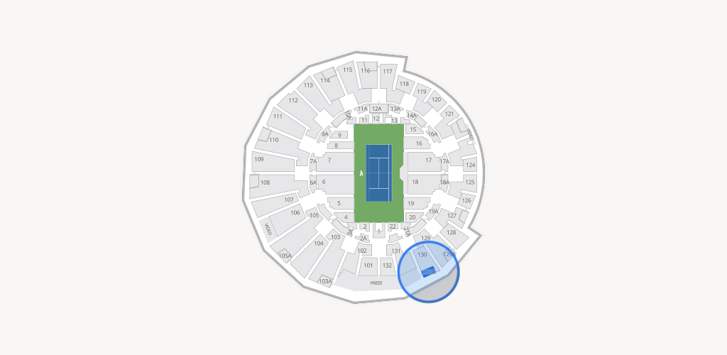 Grandstand at the Billy Jean King Tennis Center Seating Chart