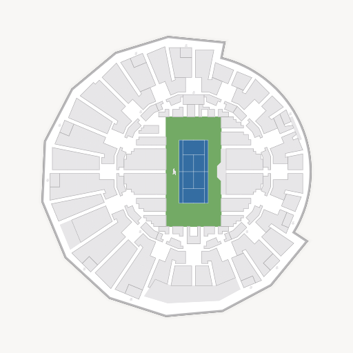 Grandstand at the Billy Jean King Tennis Center seating chart