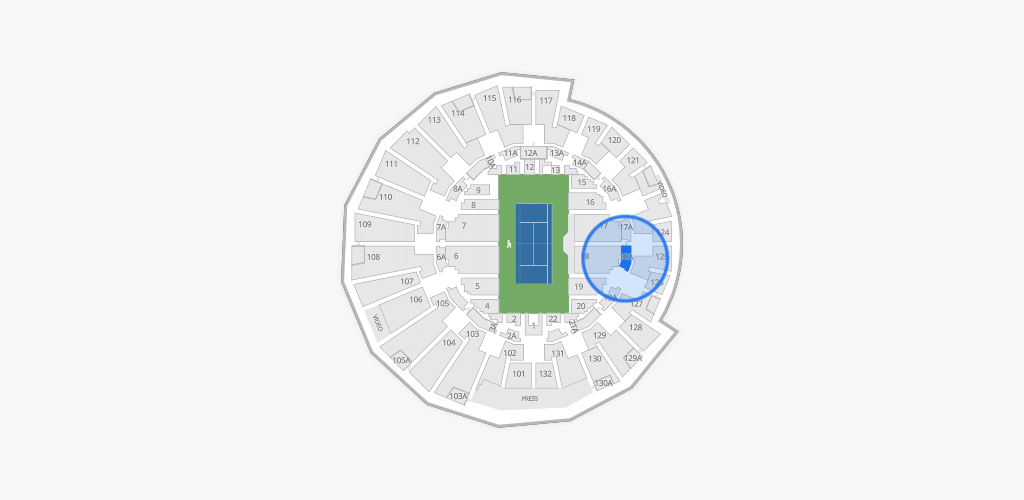Grandstand at the Billy Jean King Tennis Center Seating Chart