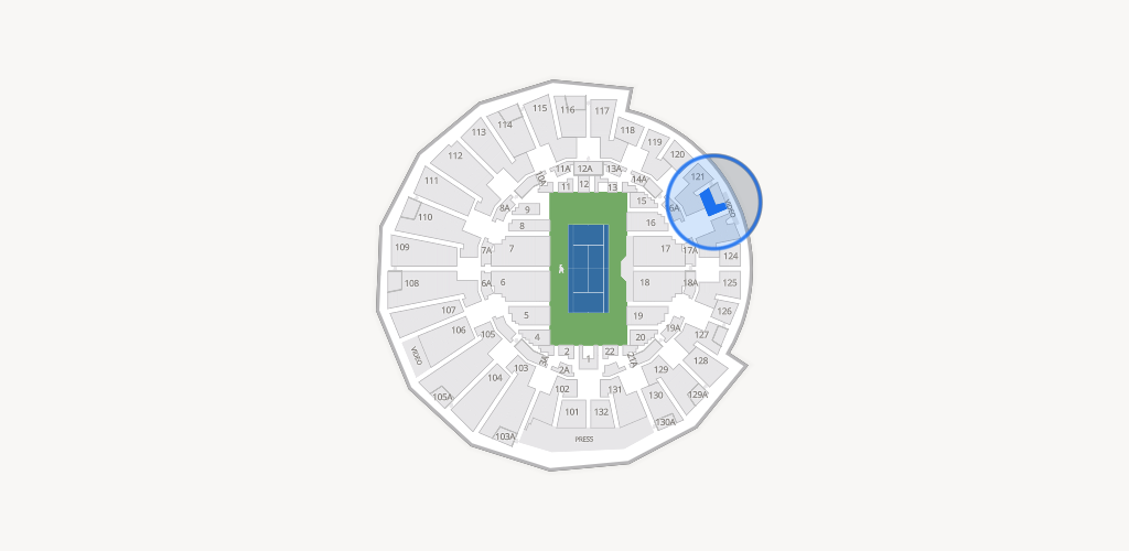 Grandstand at the Billy Jean King Tennis Center Seating Chart