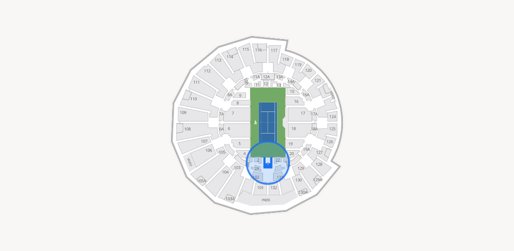 Grandstand at the Billy Jean King Tennis Center Seating Chart