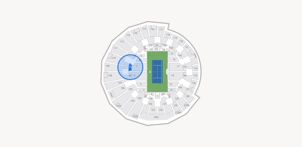 Grandstand at the Billy Jean King Tennis Center Seating Chart