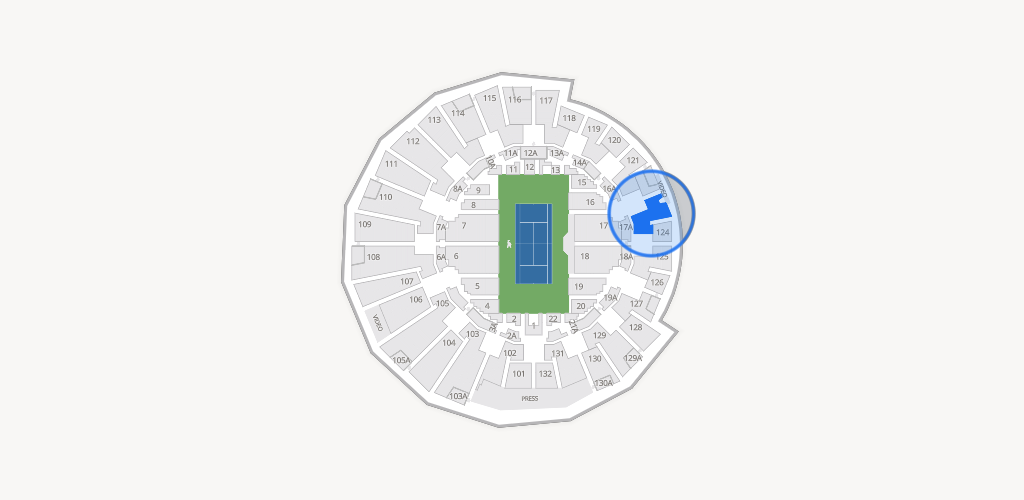 Grandstand at the Billy Jean King Tennis Center Seating Chart