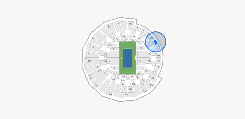 Grandstand at the Billy Jean King Tennis Center Seating Chart