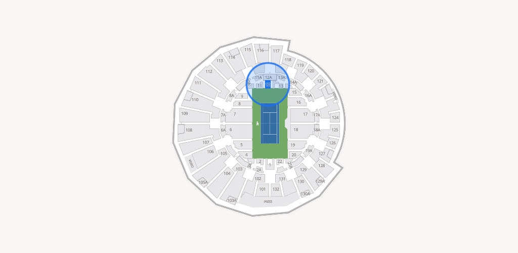 Grandstand at the Billy Jean King Tennis Center Seating Chart