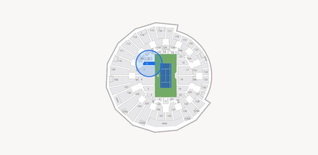 Grandstand at the Billy Jean King Tennis Center Seating Chart
