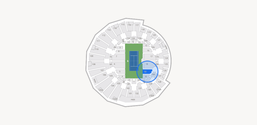 Grandstand at the Billy Jean King Tennis Center Seating Chart