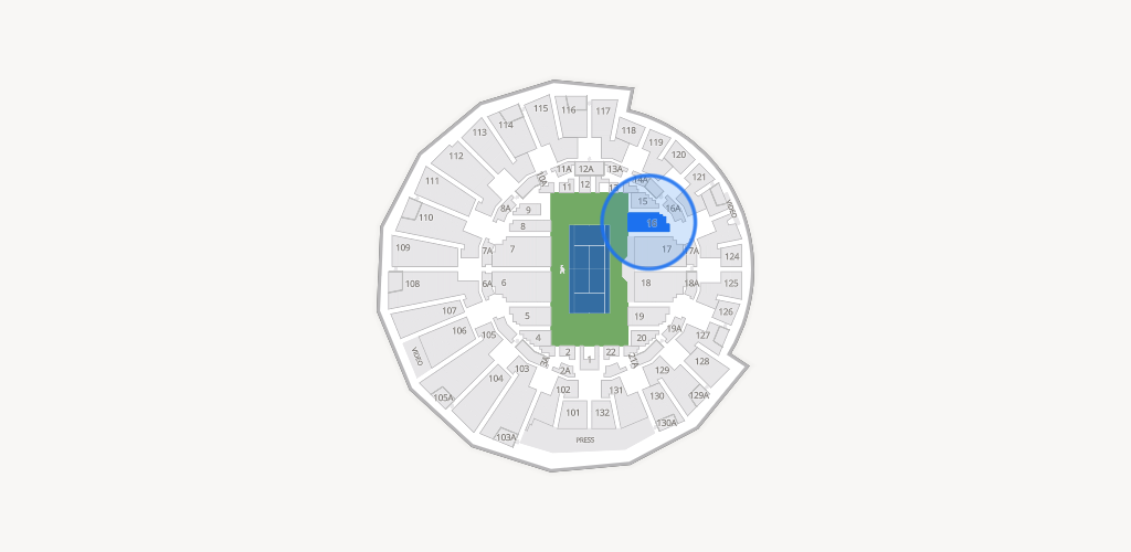 Grandstand at the Billy Jean King Tennis Center Seating Chart