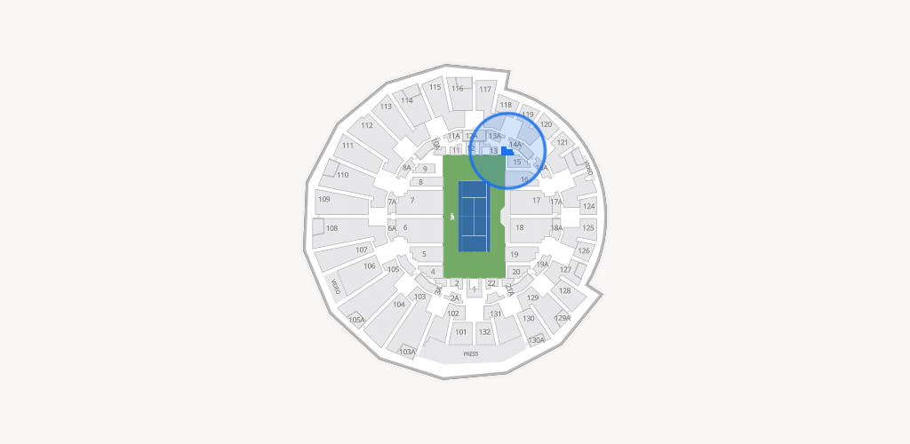 Grandstand at the Billy Jean King Tennis Center Seating Chart
