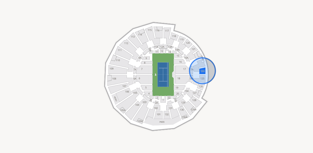 Grandstand at the Billy Jean King Tennis Center Seating Chart