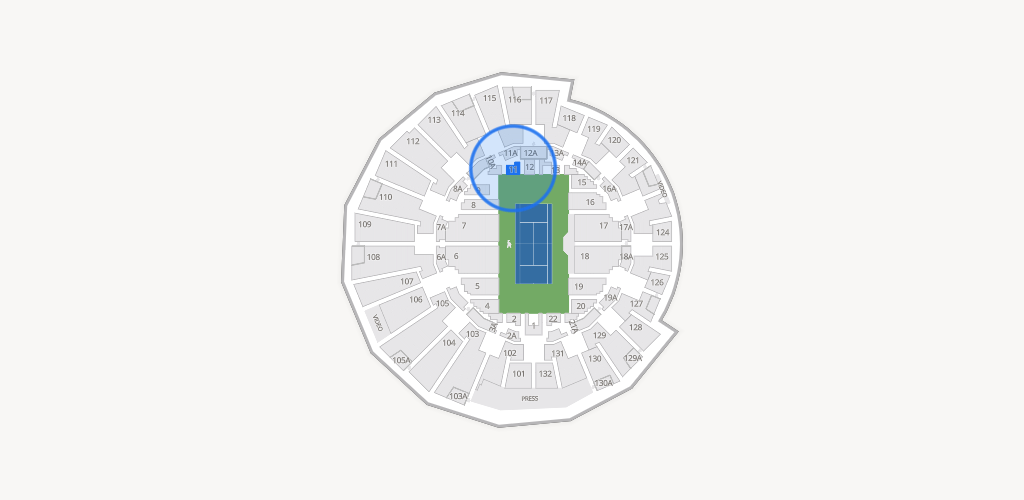 Grandstand at the Billy Jean King Tennis Center Seating Chart