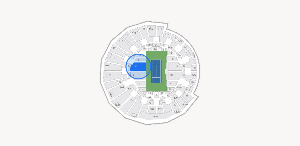 Grandstand at the Billy Jean King Tennis Center Seating Chart