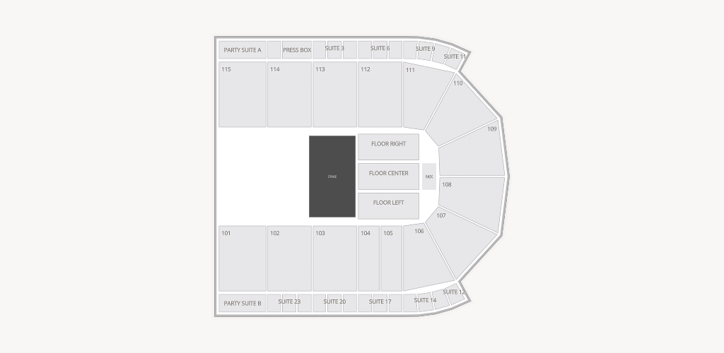 Grossinger Motors Arena Seating Chart
