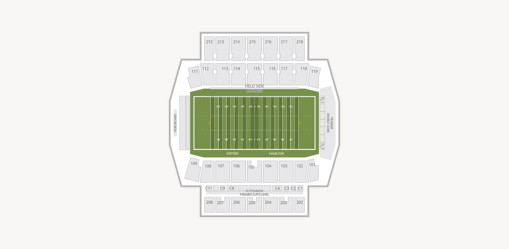 Hamilton Stadium Seating Chart