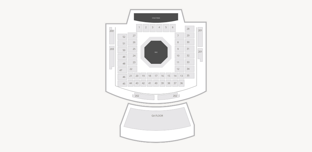 Hard Rock Hotel & Casino - Biloxi Seating Chart