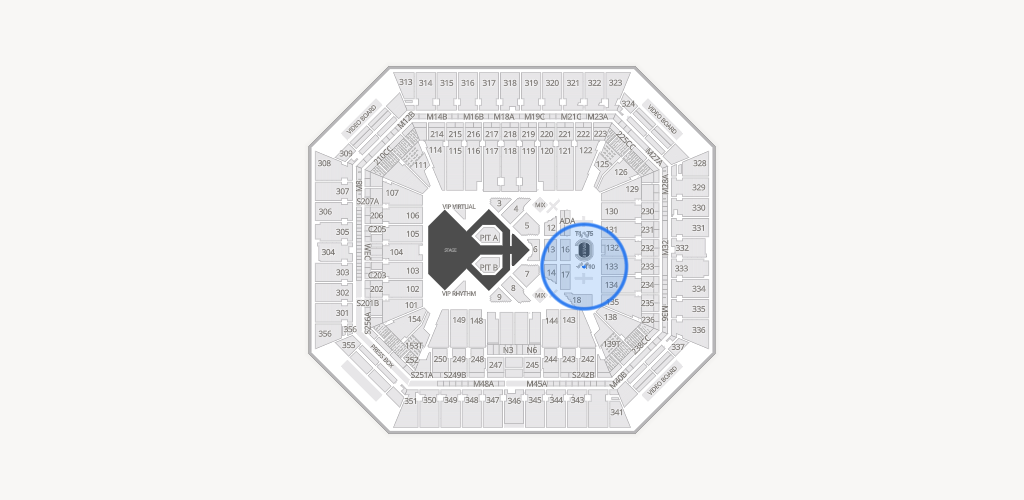 X Rocks Room Seating Chart Hard Rock Stadium - Section Vip Tables 8 Seat View | SeatGeek