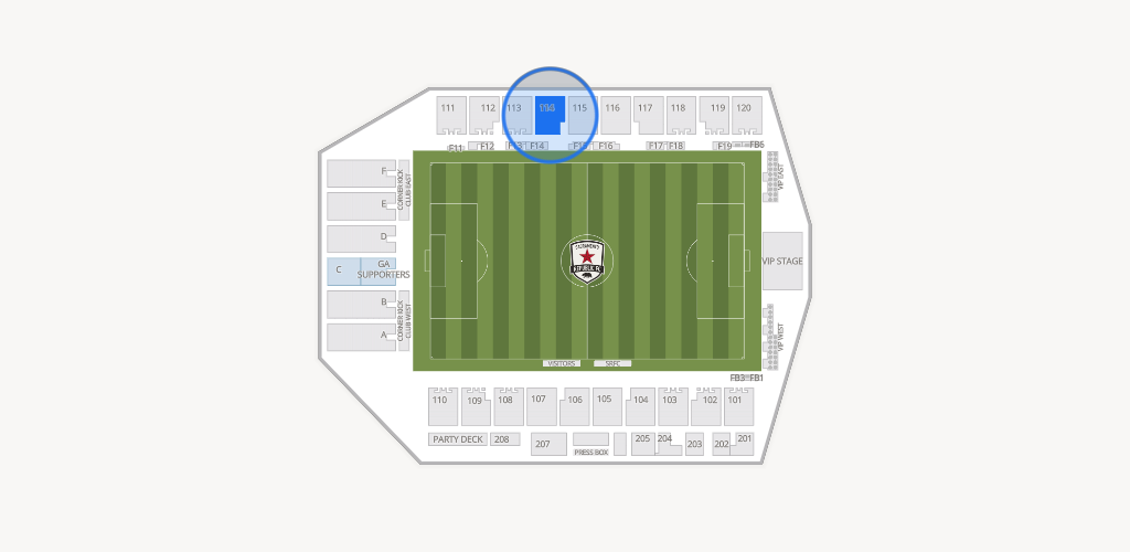 Heart Health Park Seating Chart