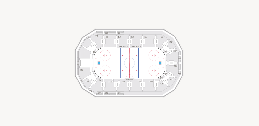 Hero Arena at the Mountain America Center Seating Chart