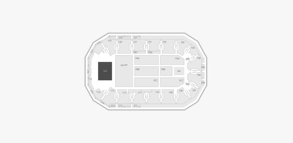 Hero Arena at the Mountain America Center Seating Chart