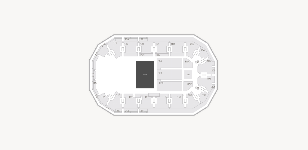 Hero Arena at the Mountain America Center Seating Chart