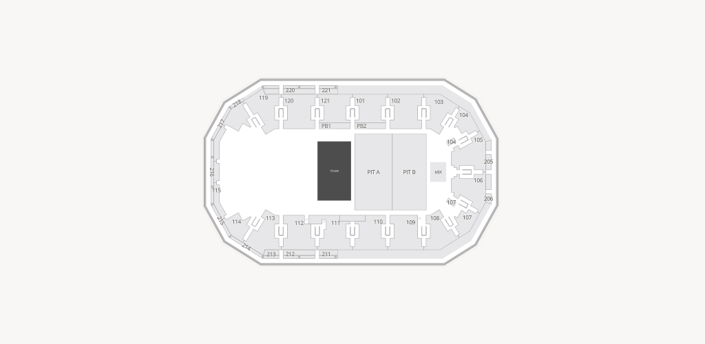 Hero Arena at the Mountain America Center Seating Chart
