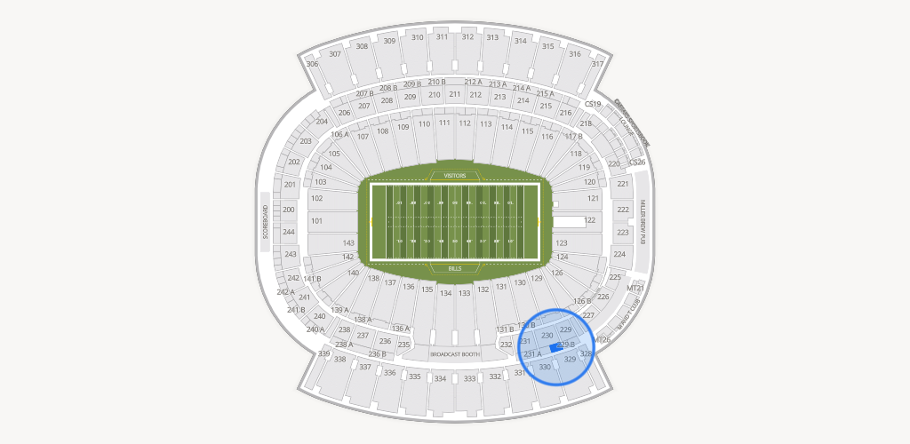 Highmark Stadium - NY Seating Chart